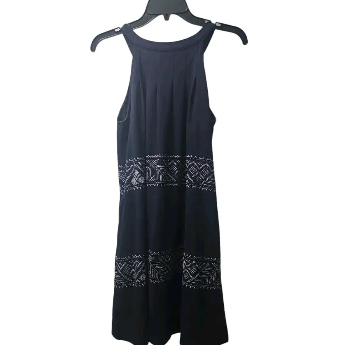 Gap Sleeveless Dress - Halter Neck, Embroidered Detail, Casual - Size M‎ - Image 2