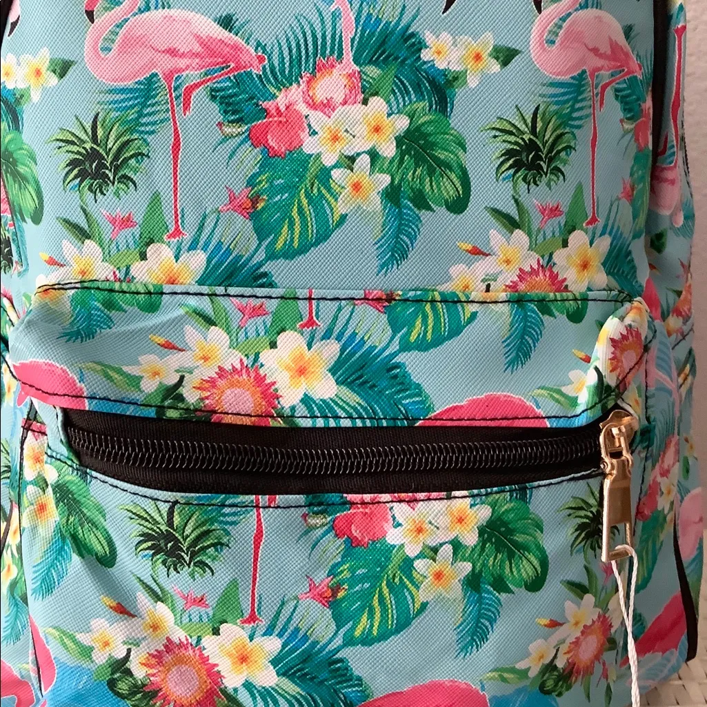 💥2x HP 🆕 FLAMINGO Blue mini backpack gift - Image 4