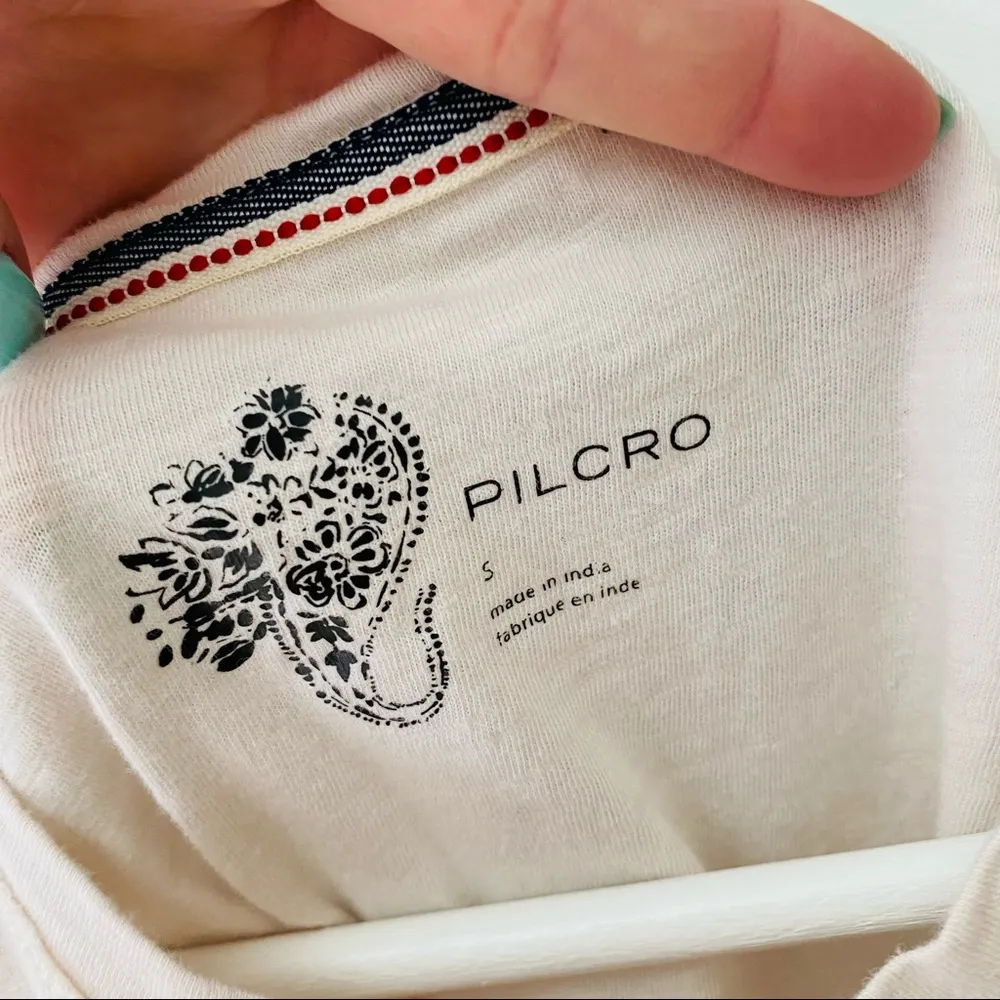 Pilcro by Anthro. Joshua Tree Twist-Back Tank Top Cream Sz Small - Image 6