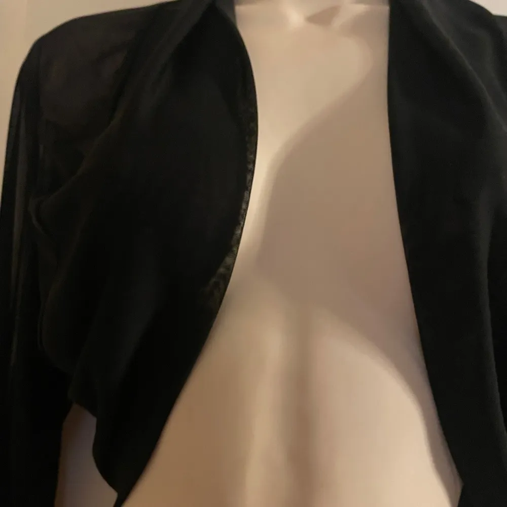 B. Smart Black Shear Shrug Sz 2X Cover Up Layers Cardigan - Image 2