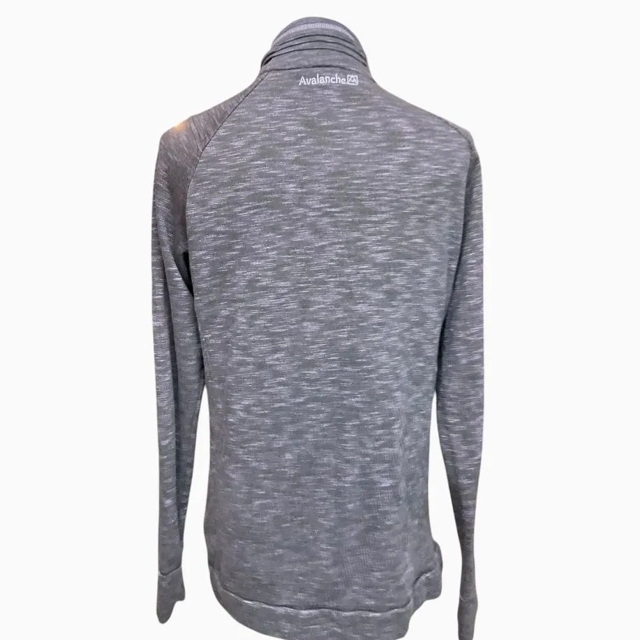 Avalanche Women's Snap Neck Pullover Sweatshirt Sz L/G Thumbholes Outdoor - Image 5