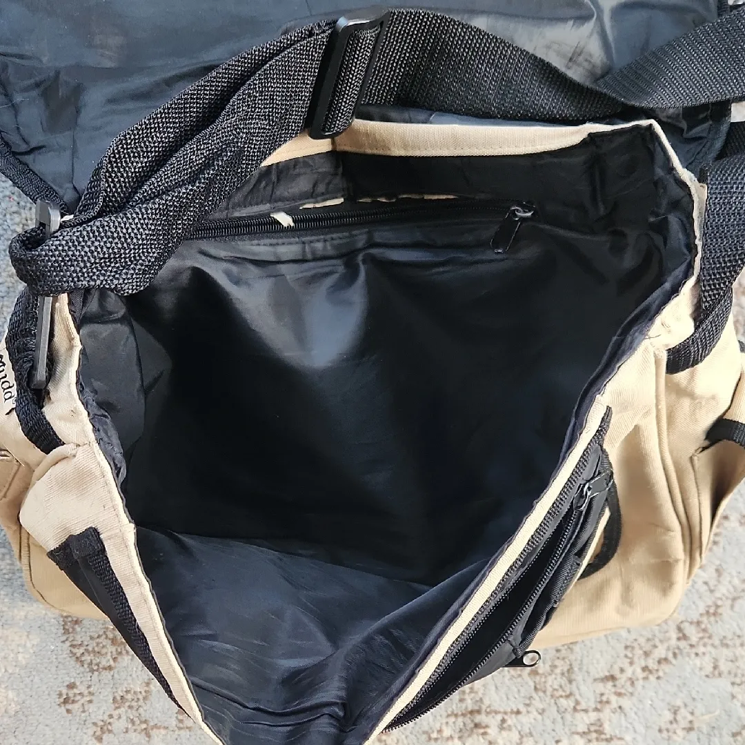 Mudd Y2K Vintage Messenger Bag Tan Black - Image 7