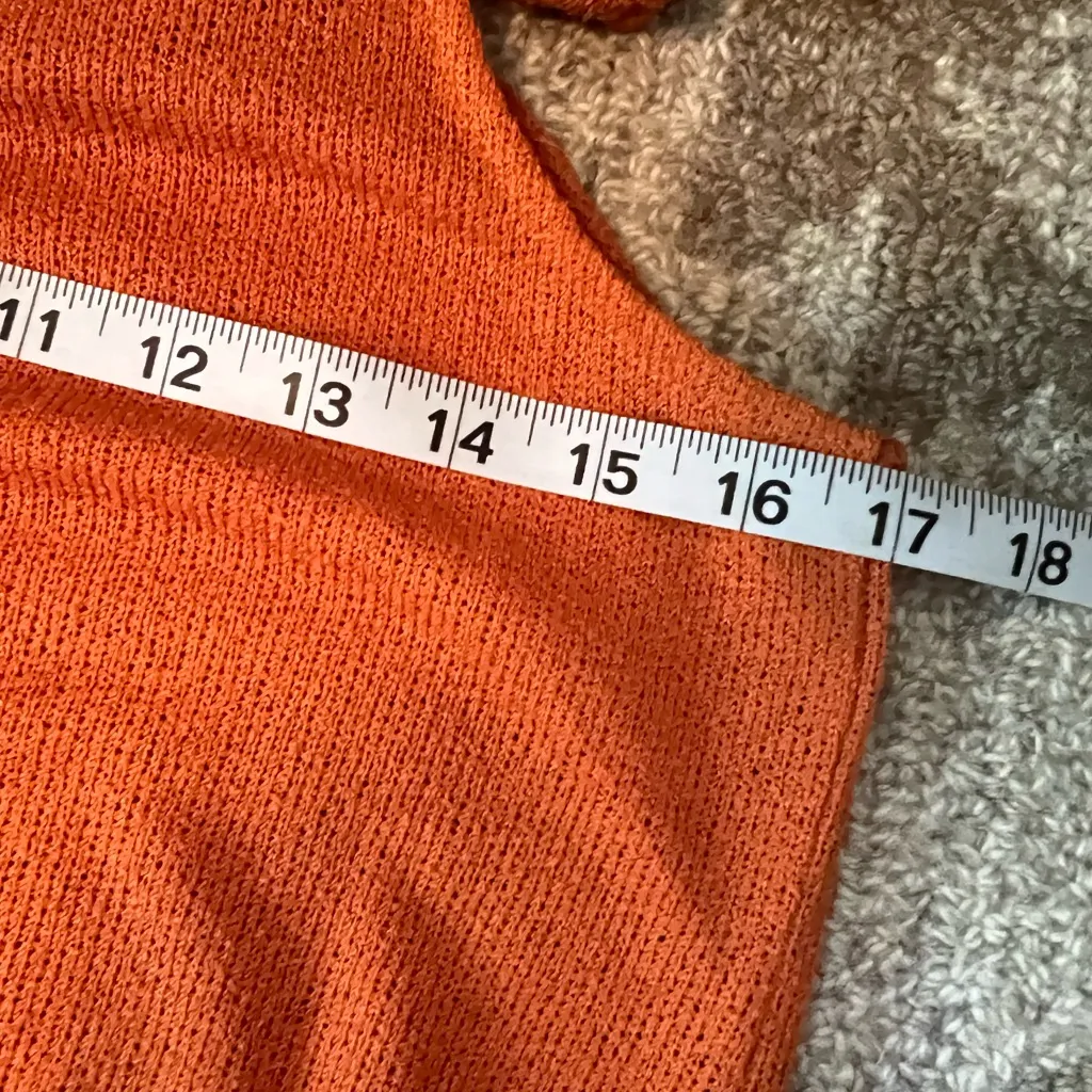 NWOT Mango orange midi dress - Image 9
