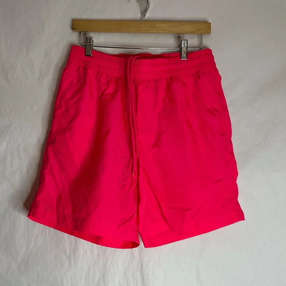 Future Collective Alani Noelle Hot Pink High Rise Nylon Running Shorts Small - Image 12