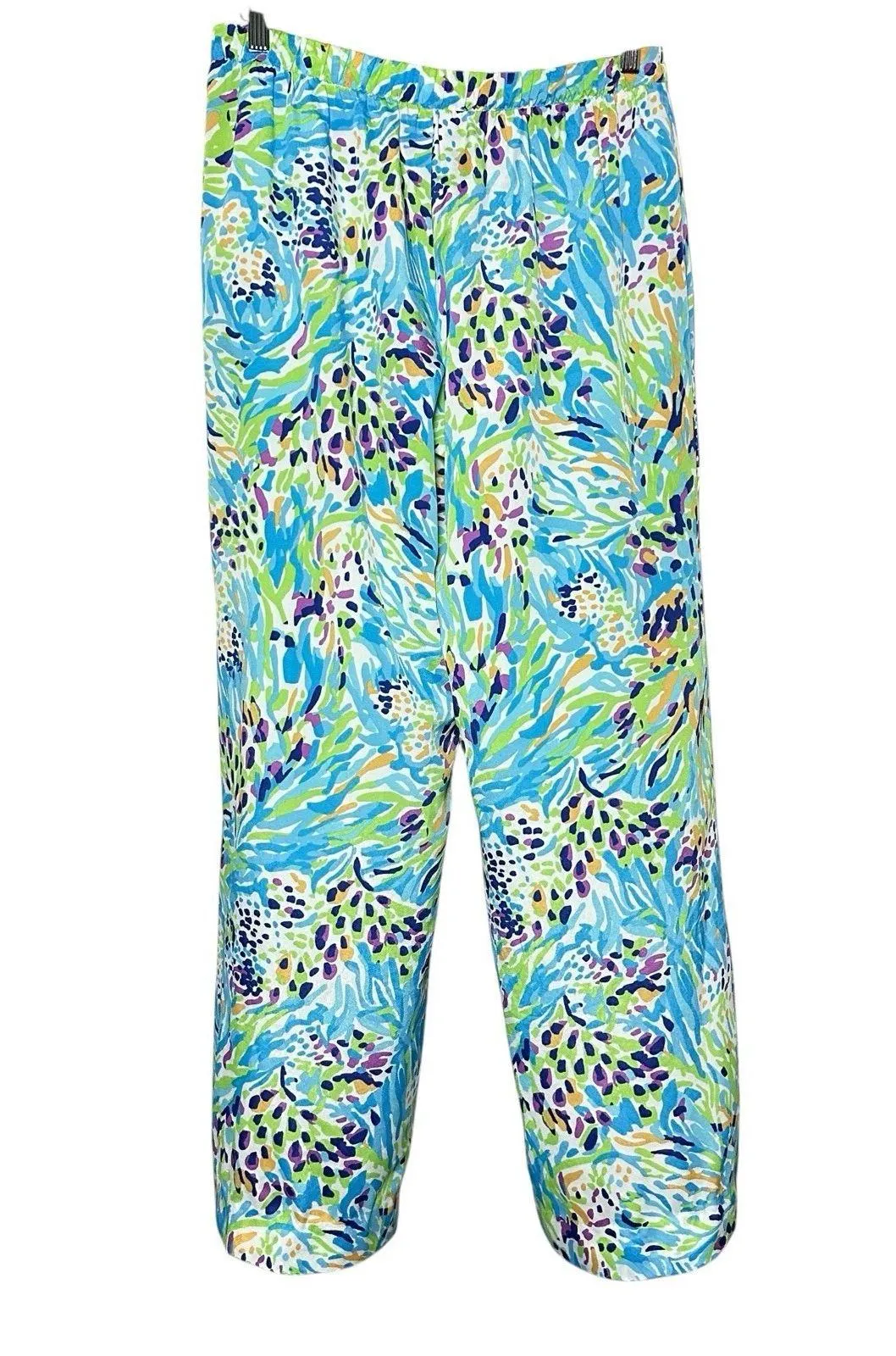Lilly Pulitzer Middleton Sea Soiree Palazzo Pants Wide Leg Size M Resort Coastal - Image 3