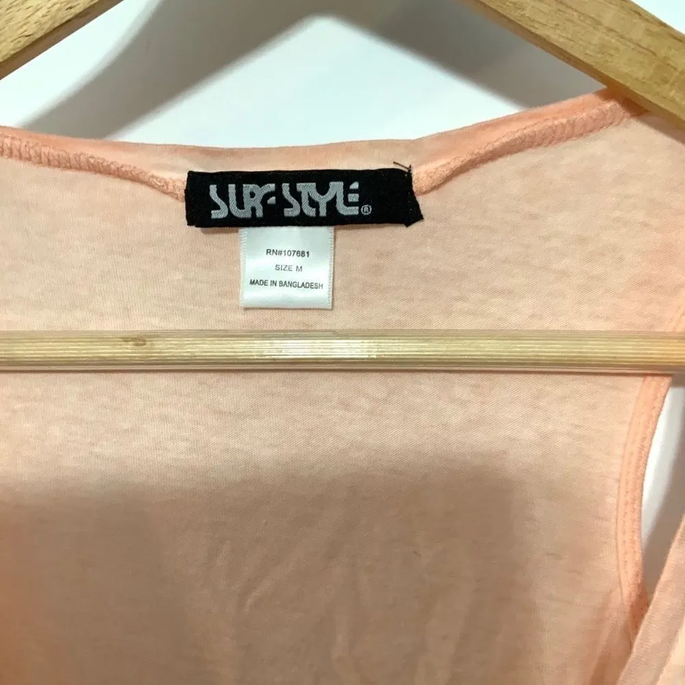 Surf style tank top Miami Beach Florida medium - Image 3