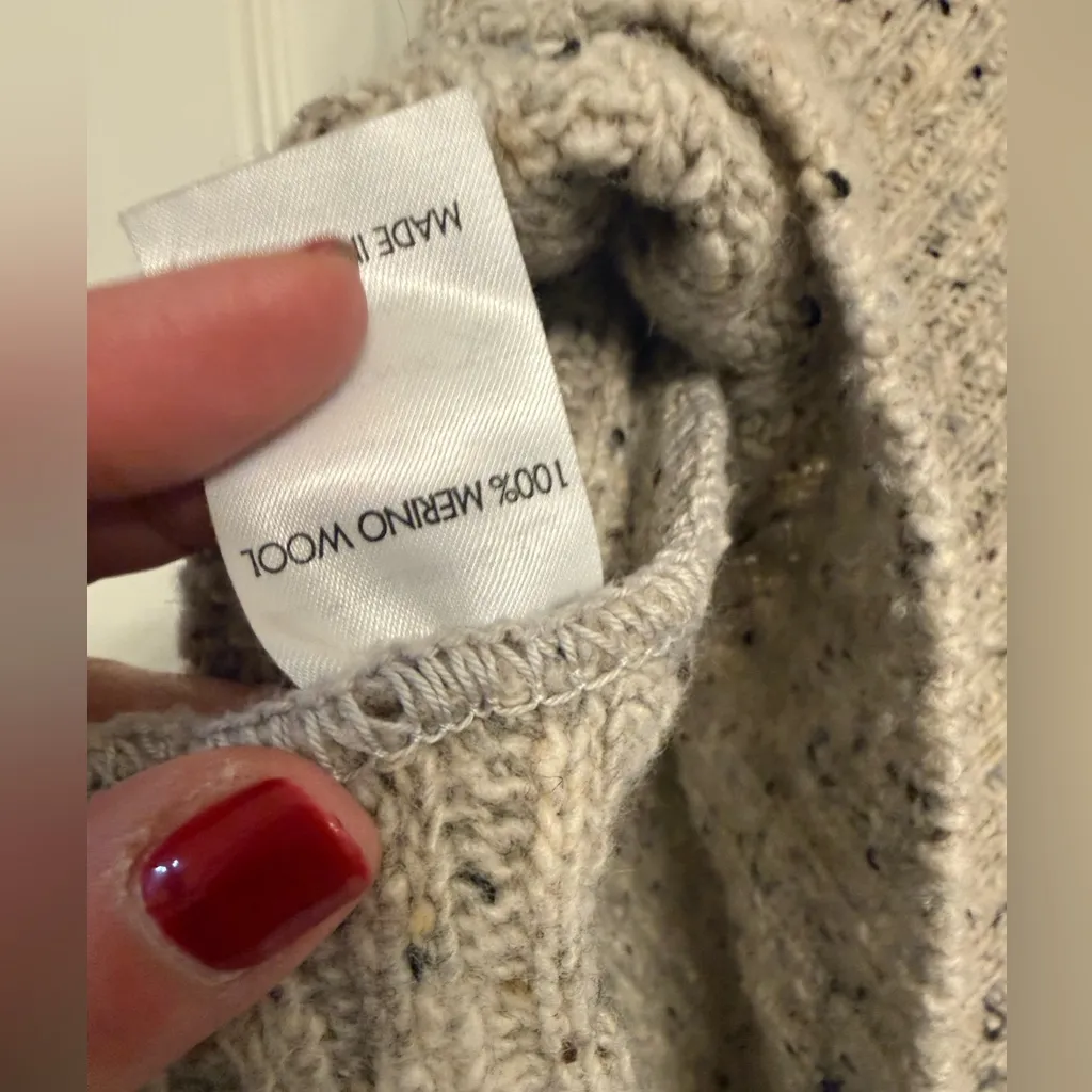 IrelandsEye 100% Merino Wool Cowl Neck
Asymmetric Poncho Cape - Image 3