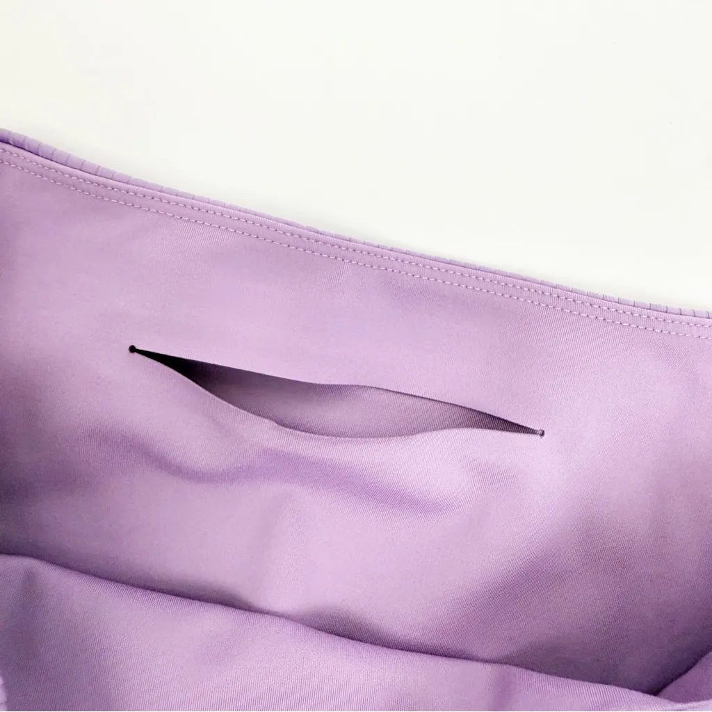 Girlfriend Collective Rib Ribbed High Rise Run Bike Shorts Violet Purple - Image 5