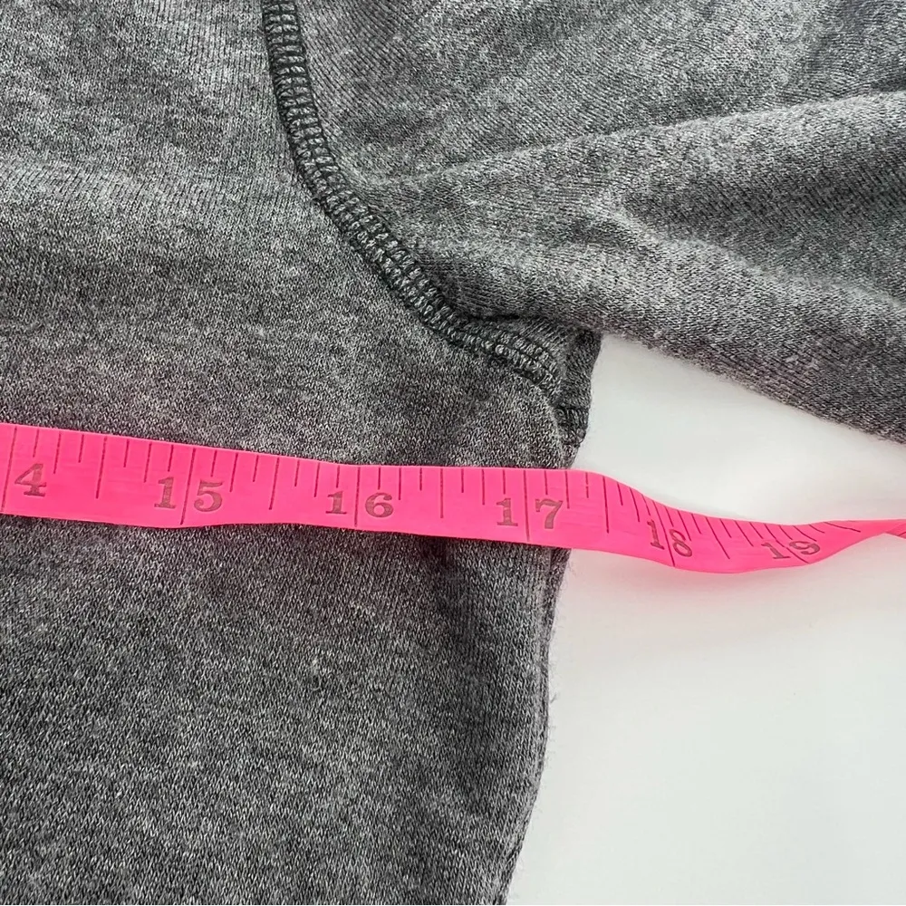 Free People FP Movement Hoodie Women's M Gray Red Long Sleeve Jacket - Image 3