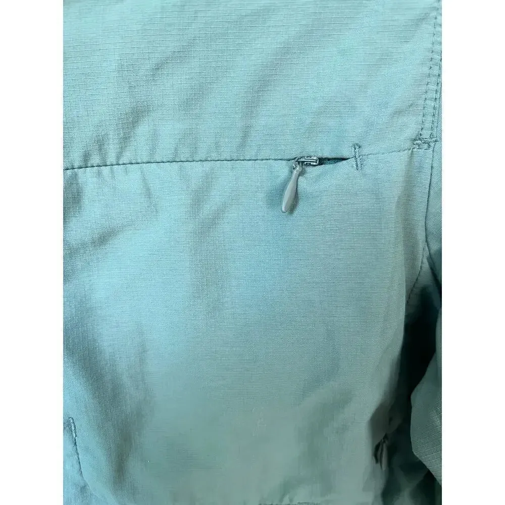 REI Co-Op Vented Hiking Shirt long sleeve button shirt zipper pockets utility - Image 5