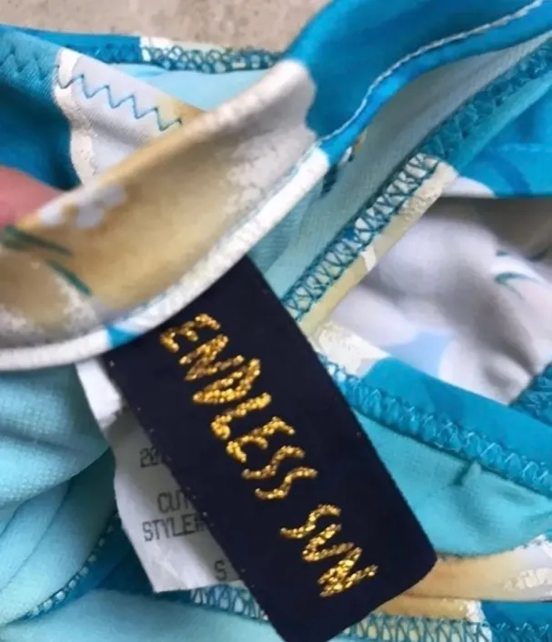 Tropical Sea Blue Bikini - Image 9