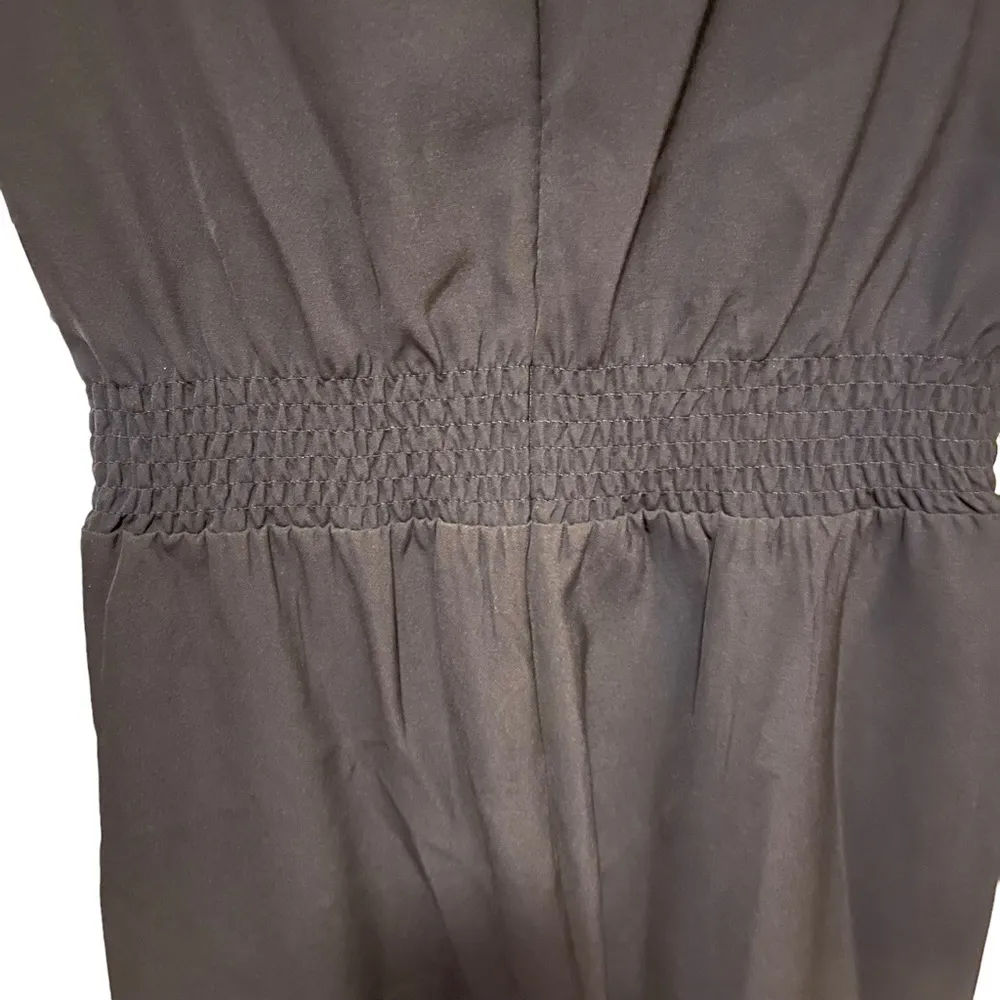 Lini NWT Stella Sequin V Neck Top Straight Leg Party Jumpsuit Black Size XS - Image 8