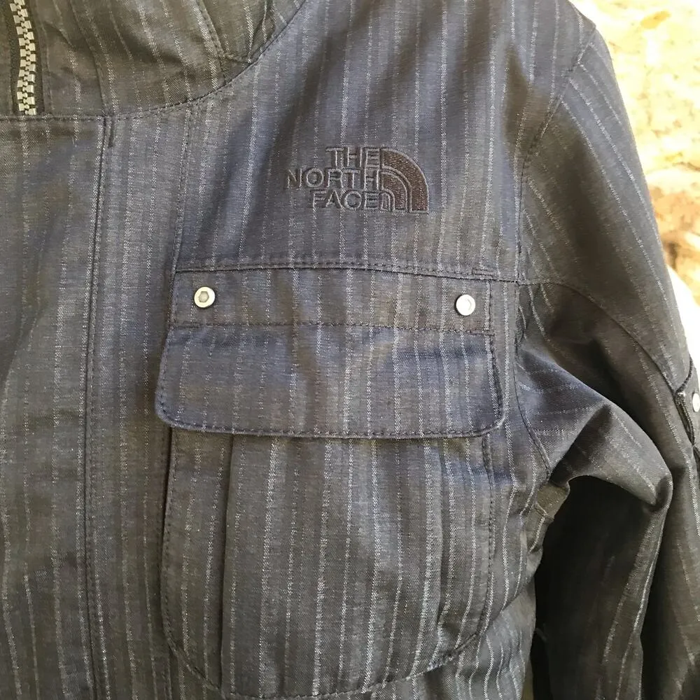 North Face Full Zip Black Winter Quilted Lined Jacket Women's Size Small - Image 5