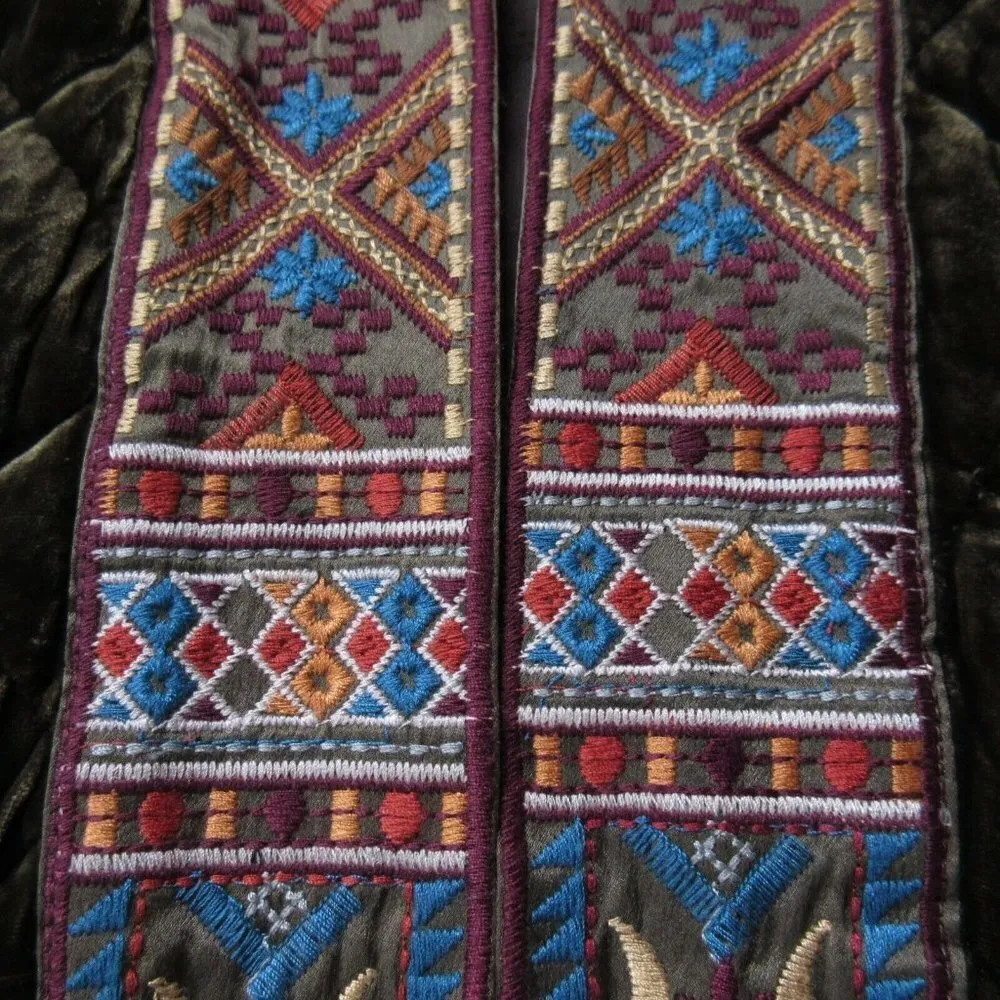 NWT Johnny Was Naomi in Tiger Eye Embroidered Velvet Quilted Kimono XS $390 - Image 4