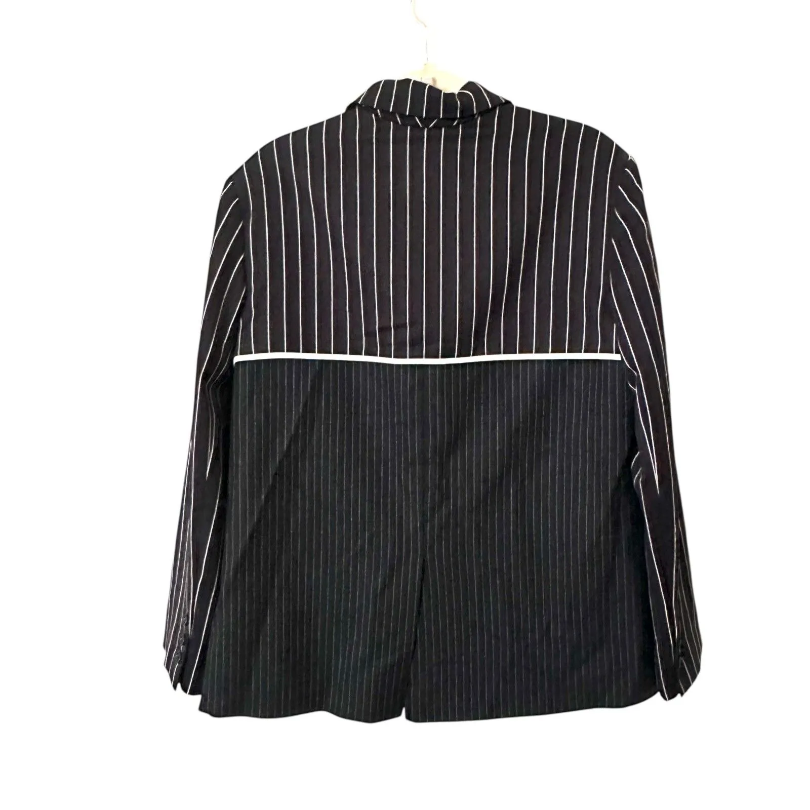 SAINT ART Pinstriped‎ Oversized Blazer Black L/XL Size L - Image 3