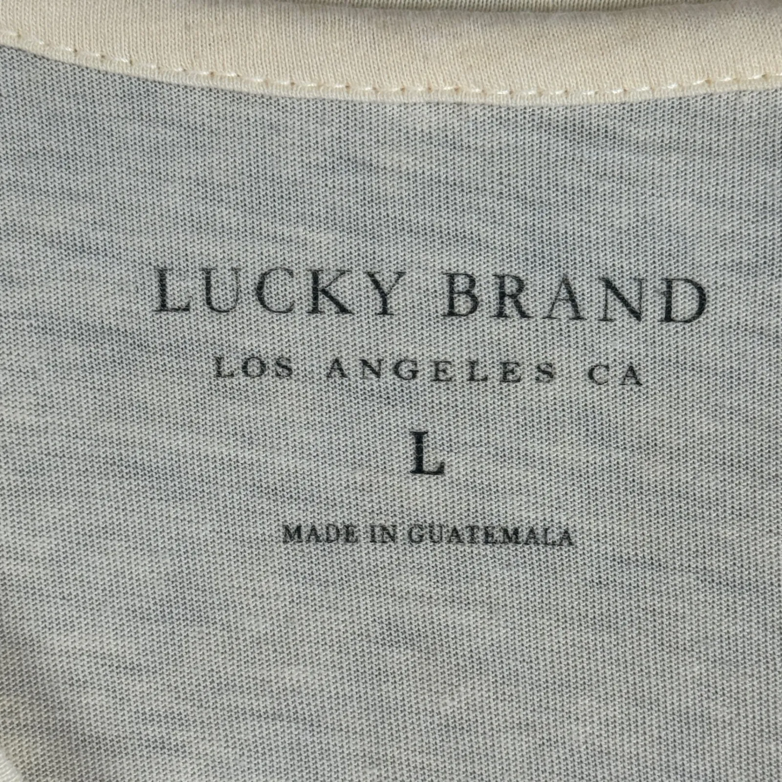 Lucky Brand Shirt Womens Large V-Neck Floral Graphic Short Sleeve Casual Tee Top - Image 8