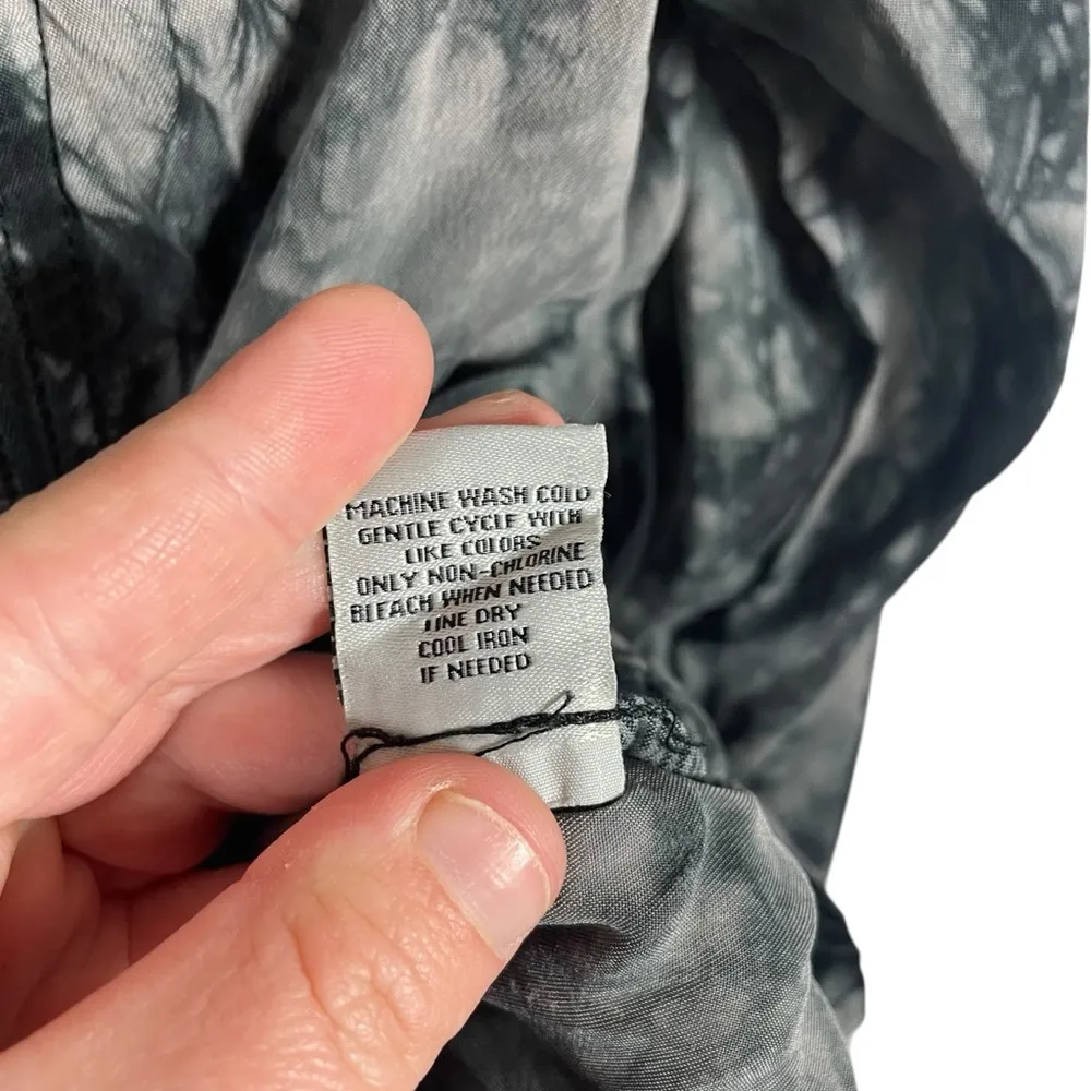 Evereve Marrakech Amber Tie Dye Moto Jacket in Black/White Size S - Image 11