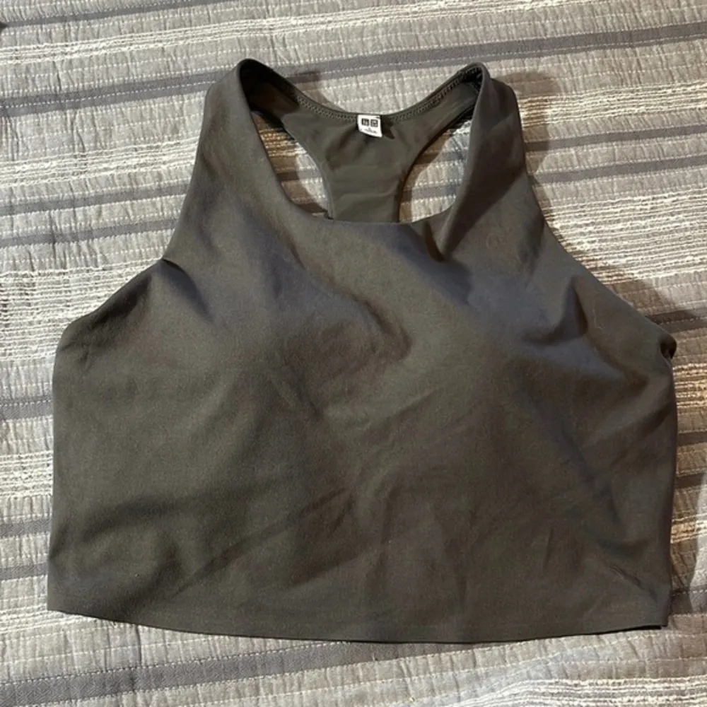 Wireless Bra Active Racer Back UNIQLO LARGE EUC/NC GRAY #0382-DS - Image 2