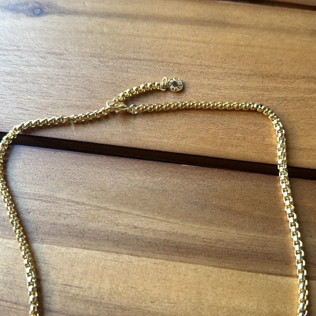BaubleBar Gold Cross Necklace - Image 3