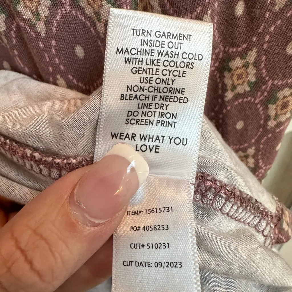 Torrid Skater Mini Dress Elegant Mauve Floral Stretchy Jersey Knit Plus Size 3X - Image 11