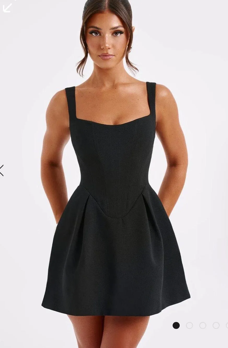 Babyboo Janiyah black mini dress - Image 2