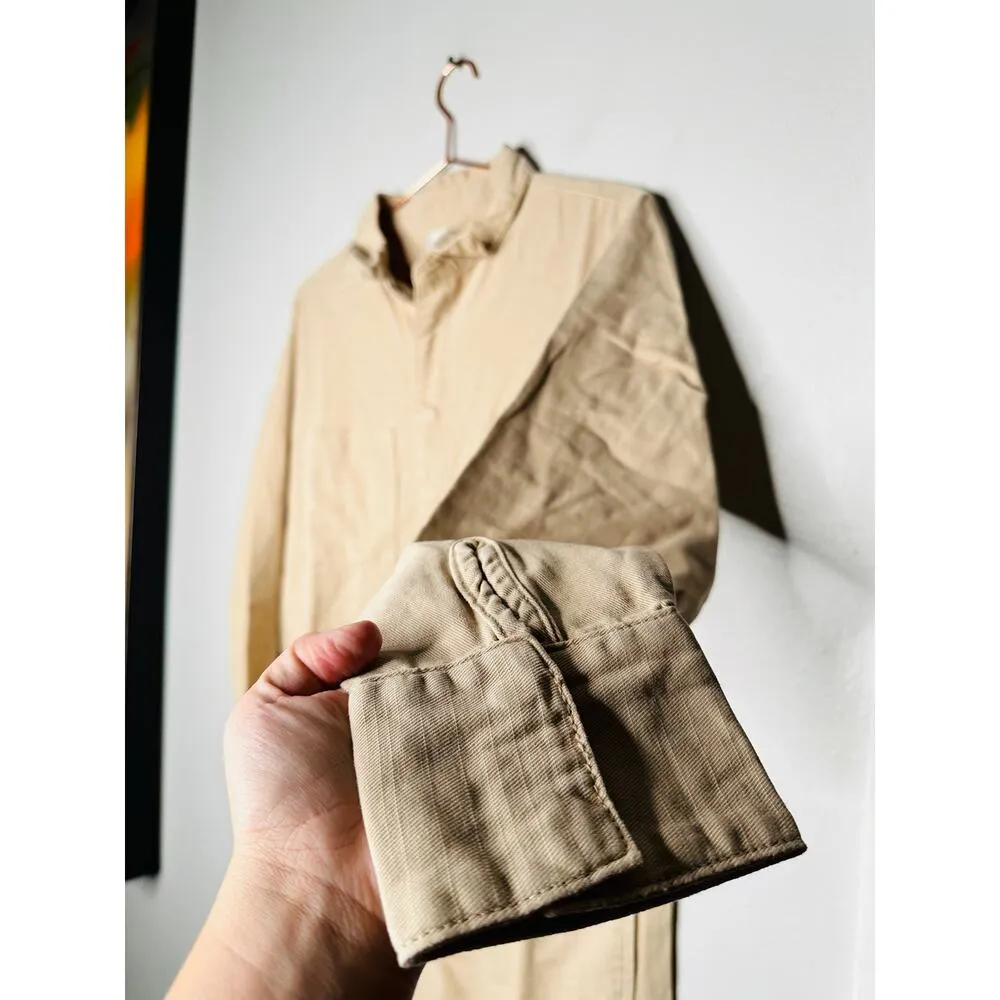 ONE TEASPOON Stone Khaki Canvas Prophecy Button Up Jumpsuit NWT Size  Medium - Image 5