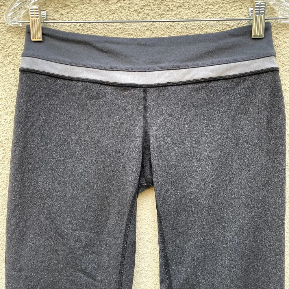 Lululemon Groove Crops 6 Heather Charcoal Grey - Image 2