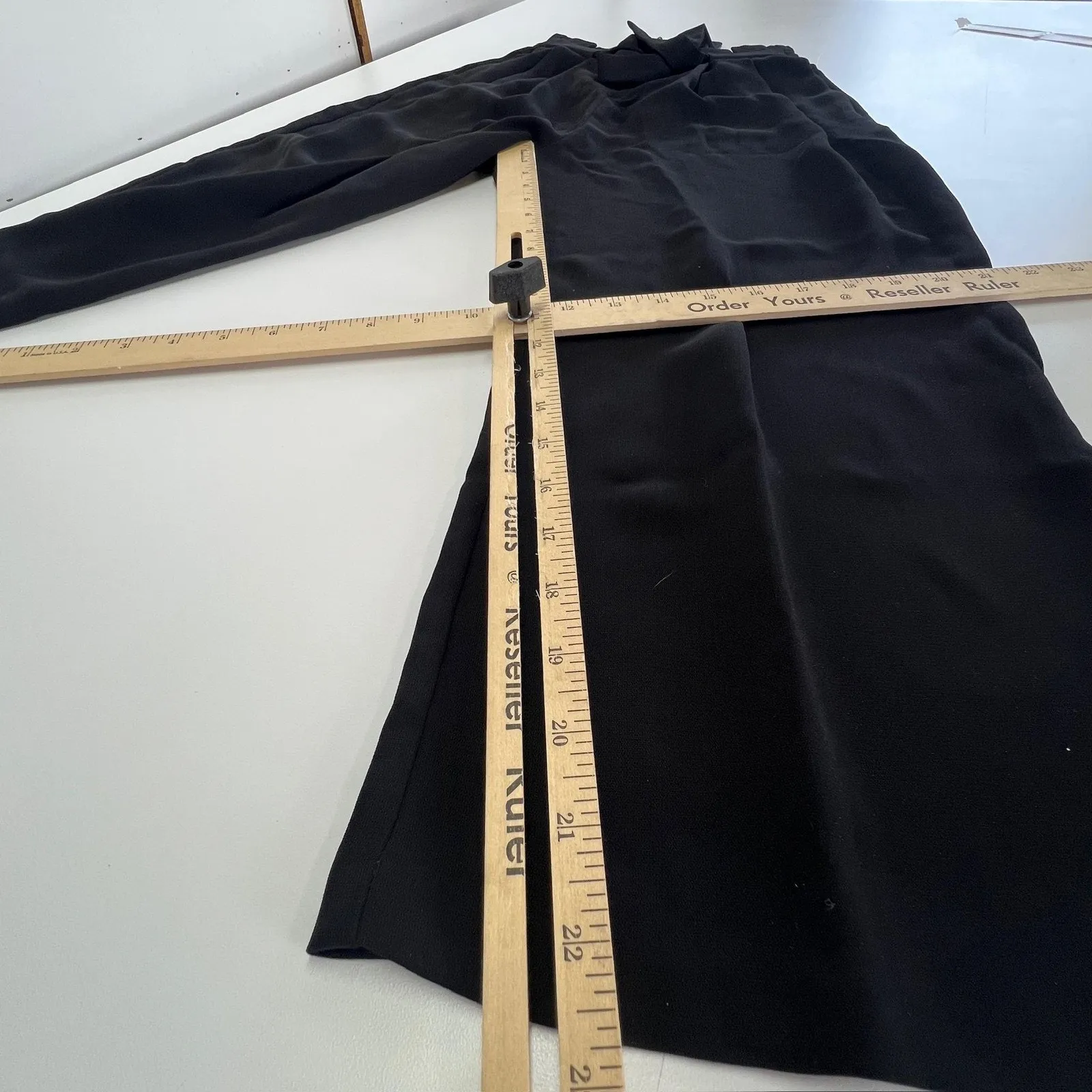 Zara Basic Collection Pants‎ Womens XS Wide Leg High Rise Belted Dressy Trousers - Image 8