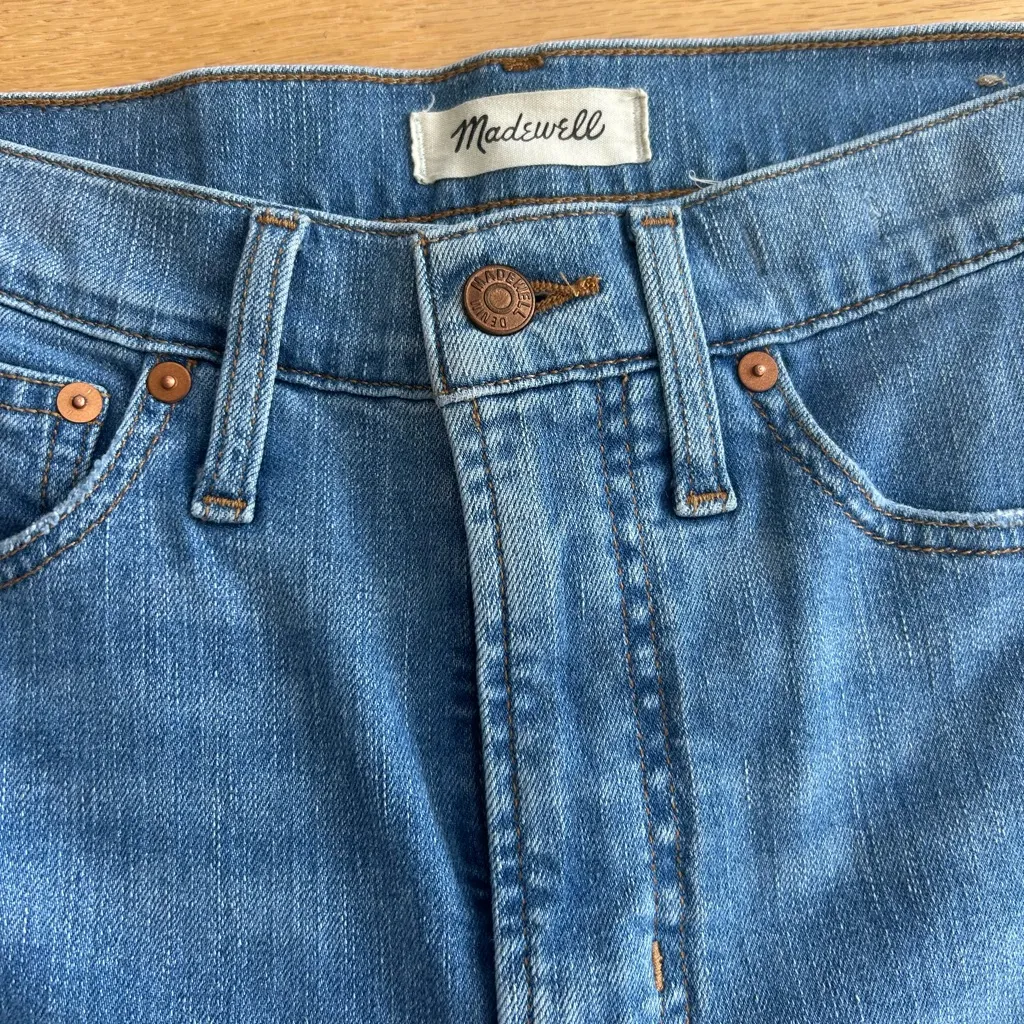 Madewell The Perfect Vintage Jean Size 24 Jeans Denim Women’s Raw Hem - Image 9