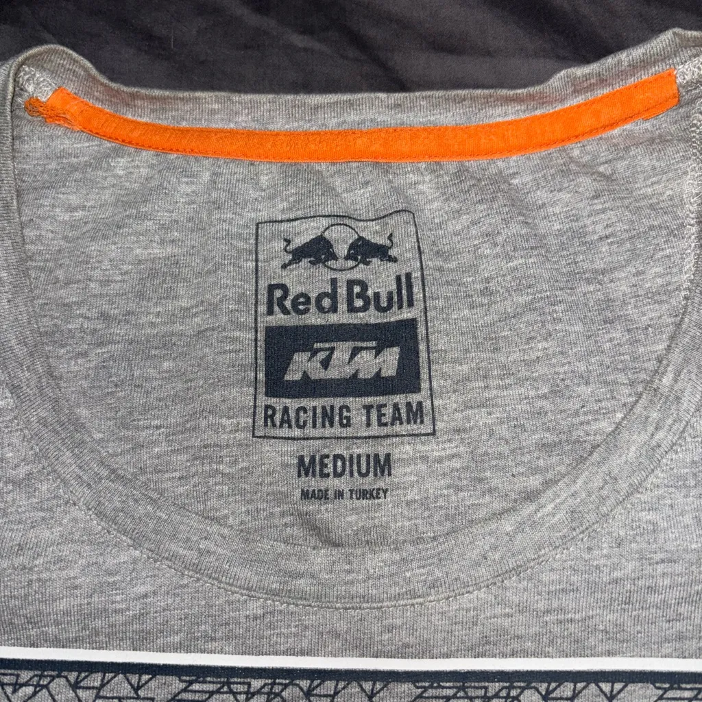 Redbull KTM Racing Tee Gray Size M - Image 5