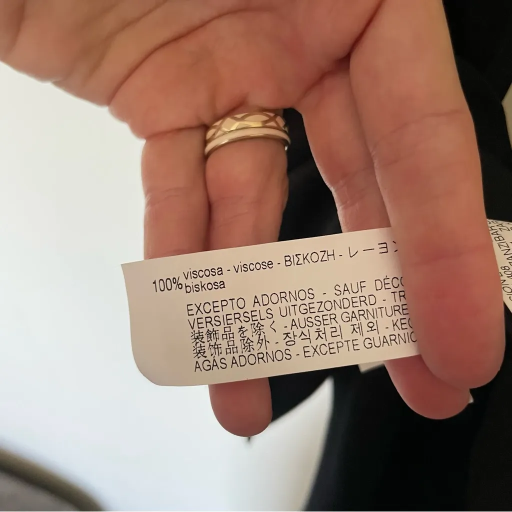 Zara Black Satin Crystal Embellished Going Out Fancy Cocktail Mini Slip Dress Sm - Image 7