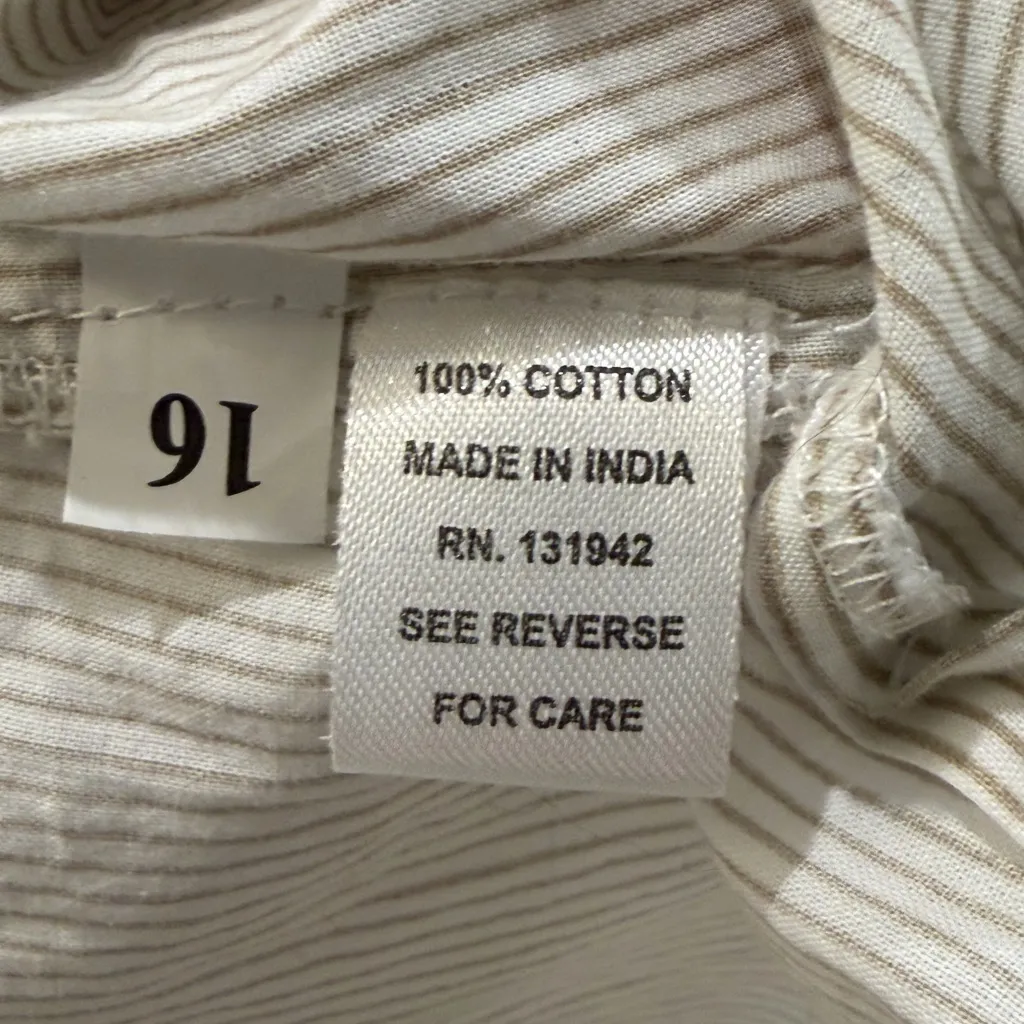 Chic Connection CC Embroidered Boho Shirt Dress Tunic XL 100% Cotton Red - Image 9