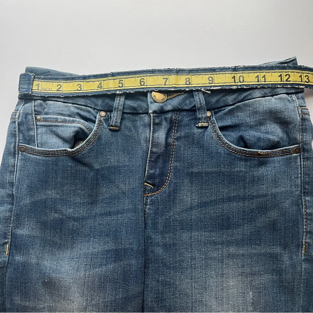 The Limited Dark Blue Distressed Ankle Jeans - Image 8