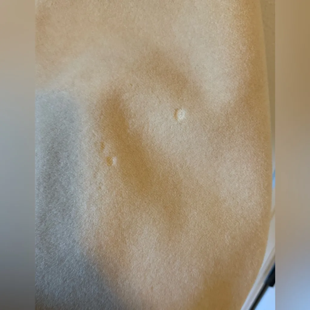 Vintage Dumas California Wool Coat Tan Cream Champagne Faux Fur Collar Large Size undefined - Image 3