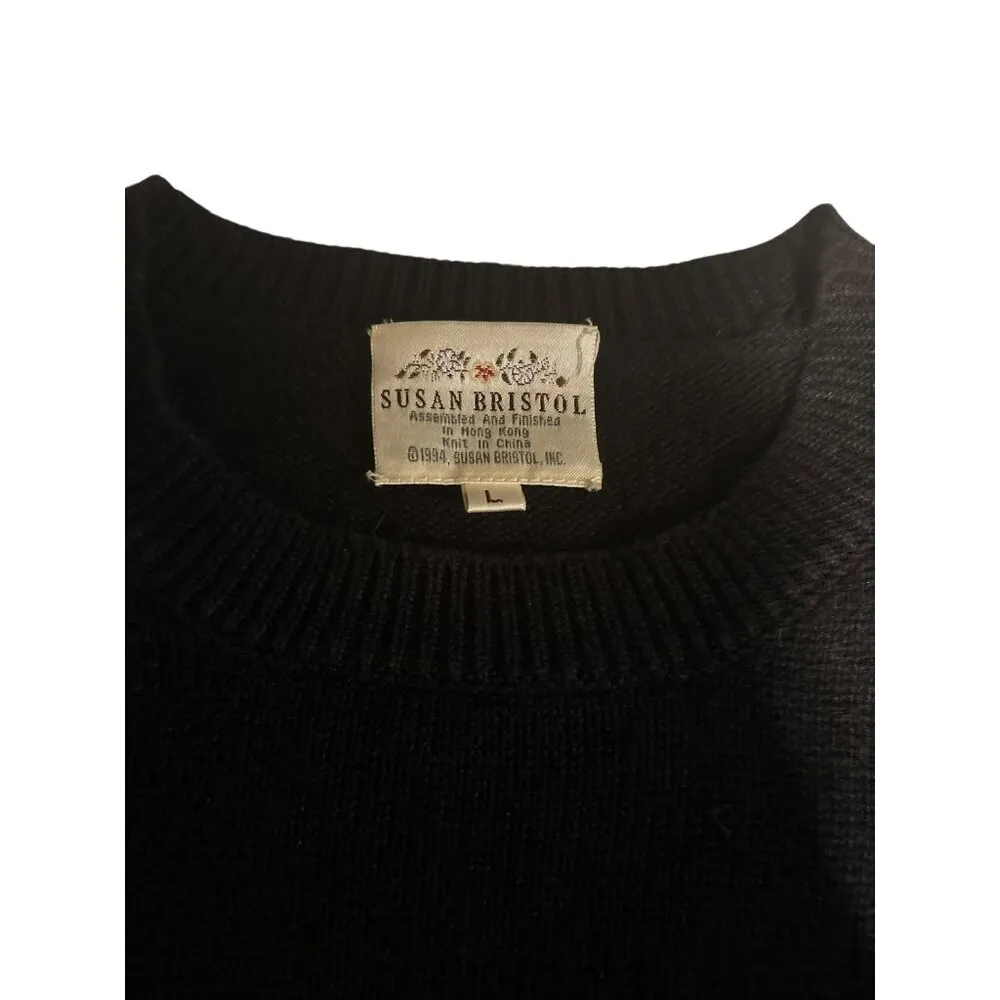 Susan Bristol Women's Black Knitted Sweater - Image 4