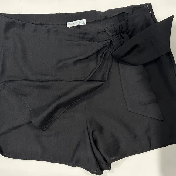 Primark Cares Black Short With Side knot - Size 16 - NEW‎ With Tags. - Image 8