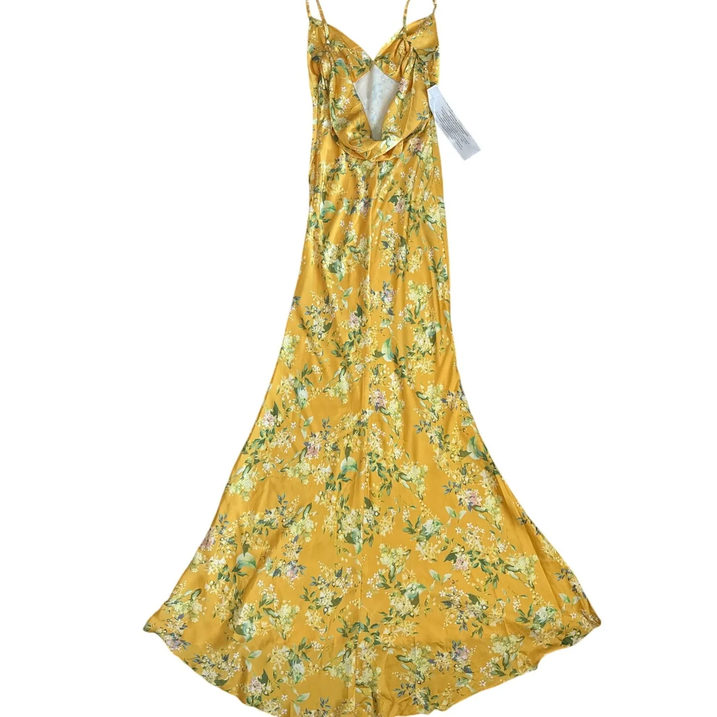 Mac‎ Duggal Ieena Floral Empire Waist Bias Cut Sleeveless Trumpet Gown Size 0 - Image 7