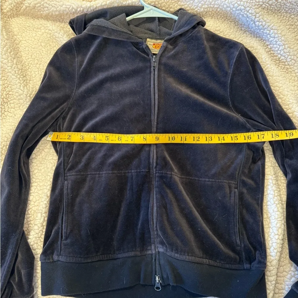 Route 66 Black Zip-Up Hoodie / size small - Image 3