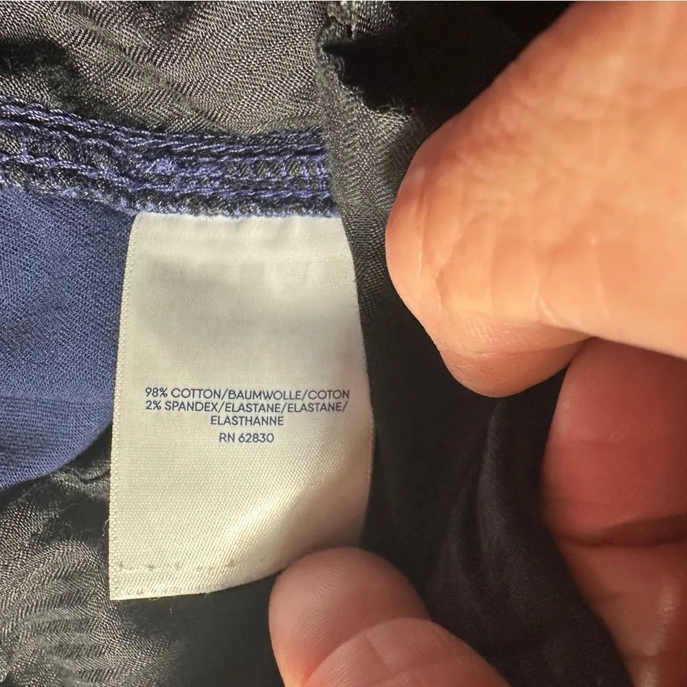 Land's End Women's Plus Size Deep Sea Navy Classic 12" Chino Shorts 16W‎ - Image 7