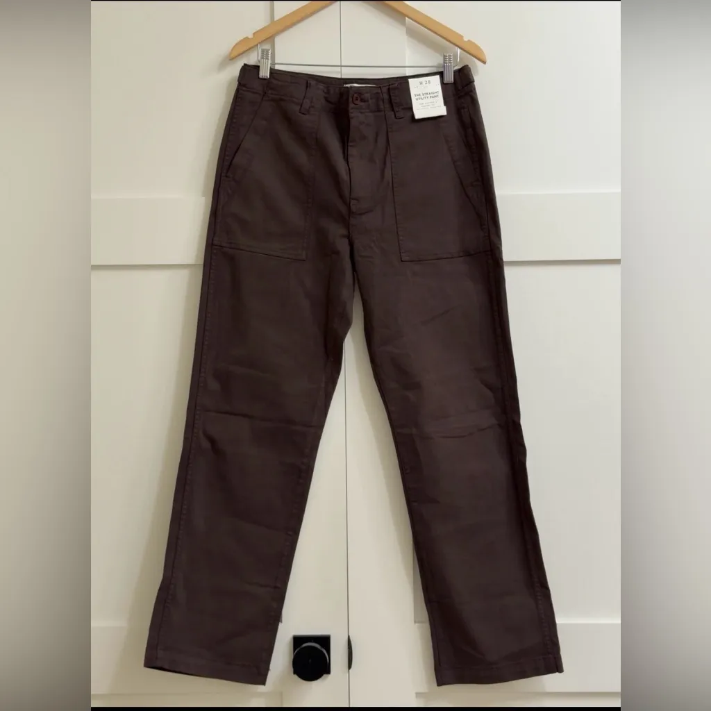 NWT Madewell Utility Straight-Leg Pants 28 - Image 3