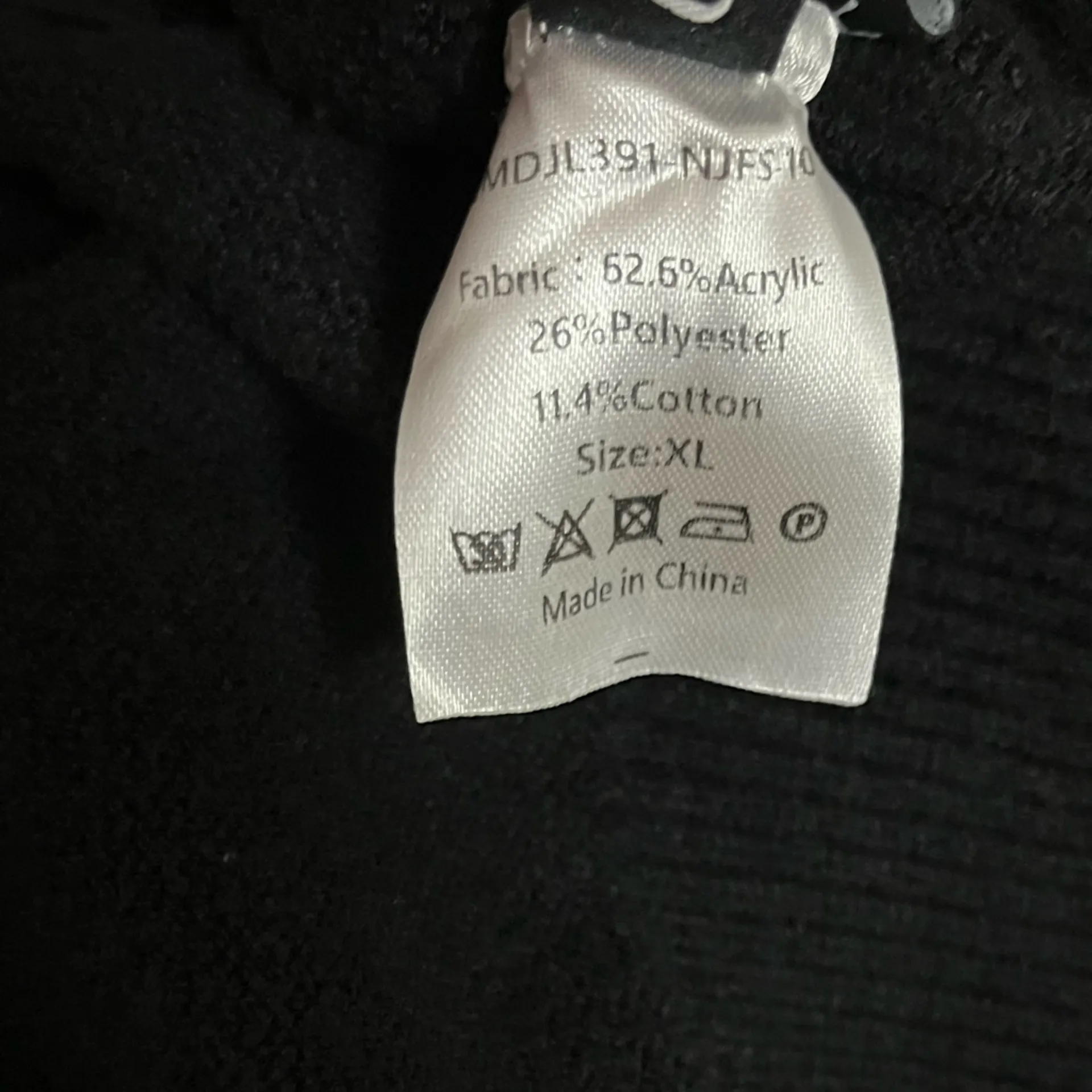 ChouYatou Fringe Detail Western Boho Black Sweater Women’s Size XL - Image 4