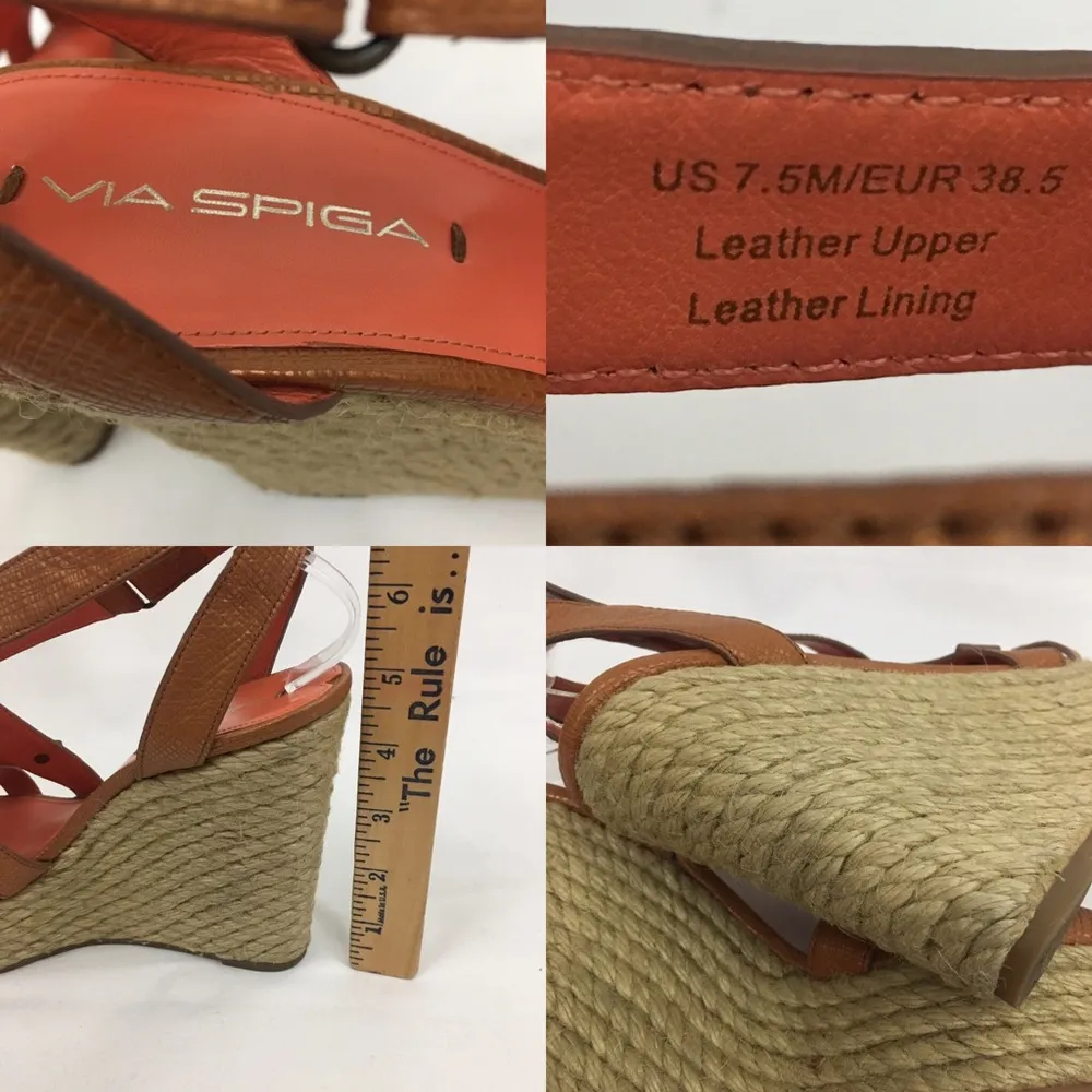 Via Spiga “Karla” Strappy Wedge Espadrilles - Image 6