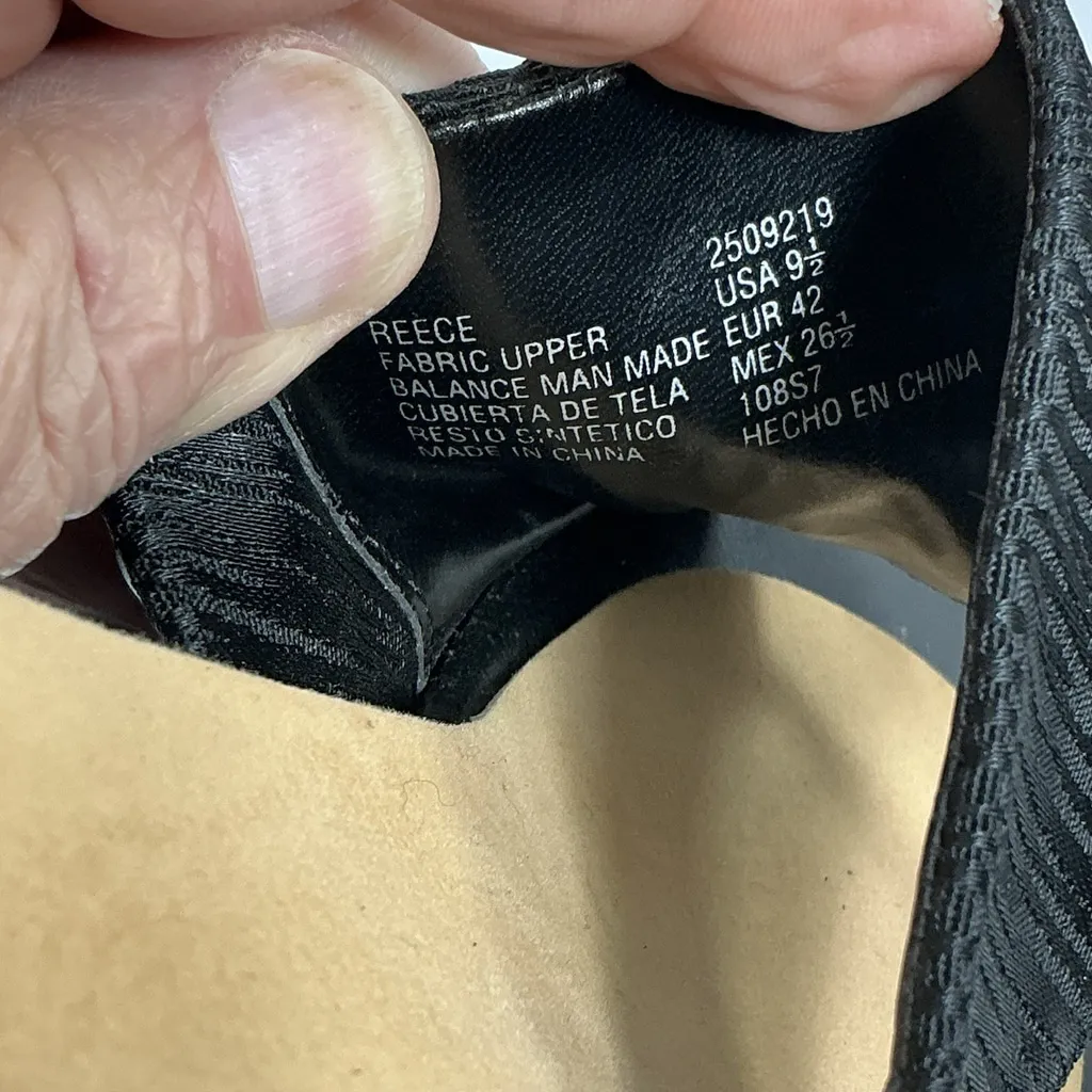 Womans White Stag Reece Slipon Strappy Sandals 9.5 Black Wedge Heel - Image 3