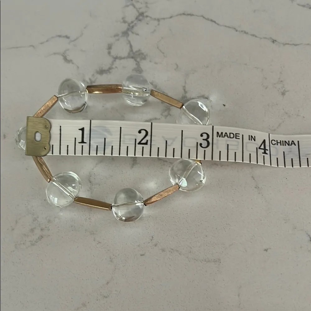 Chic Beaded Slip On Bracelet Gold - Image 6