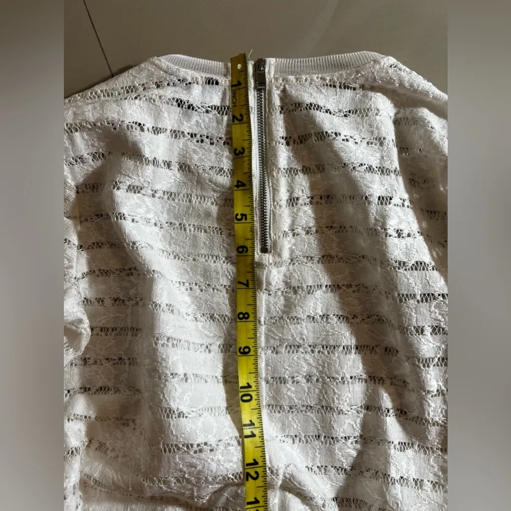 Ann Taylo Cardigan Sweater MP Women's Black Cotton/ Poly Lace Long Sleeve‎ Zipp - Image 12