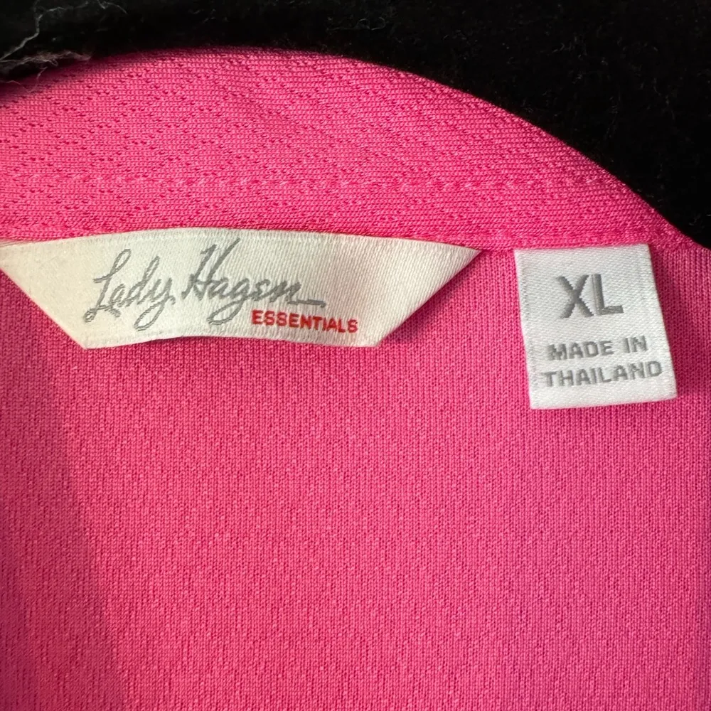 Lady Hagen Pink V-neck Golf Polo Size XL - Image 3