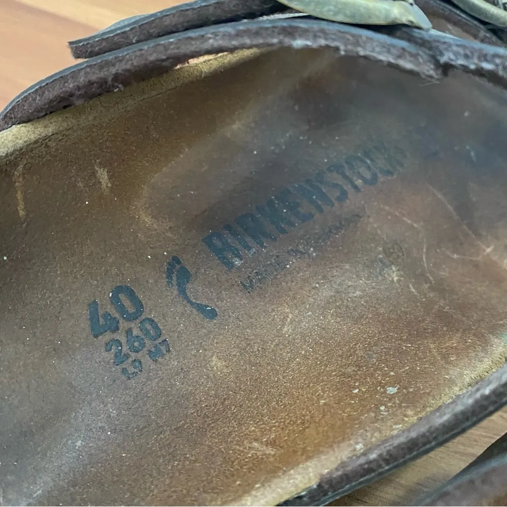 Mayari Habana Oiled Leather Double Strap Women’s Sandals L9 M7 40 - Image 16