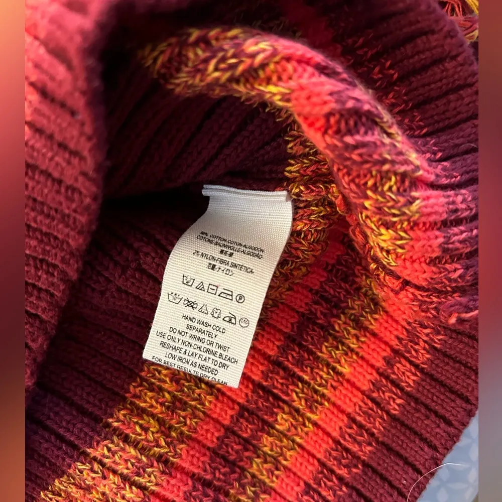 Free People Close To Me Pullover Turtleneck Sweater. Red - Image 5