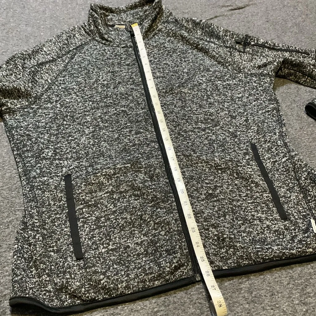 Avalanche Gray & Black Zip Up Sweater - Image 7
