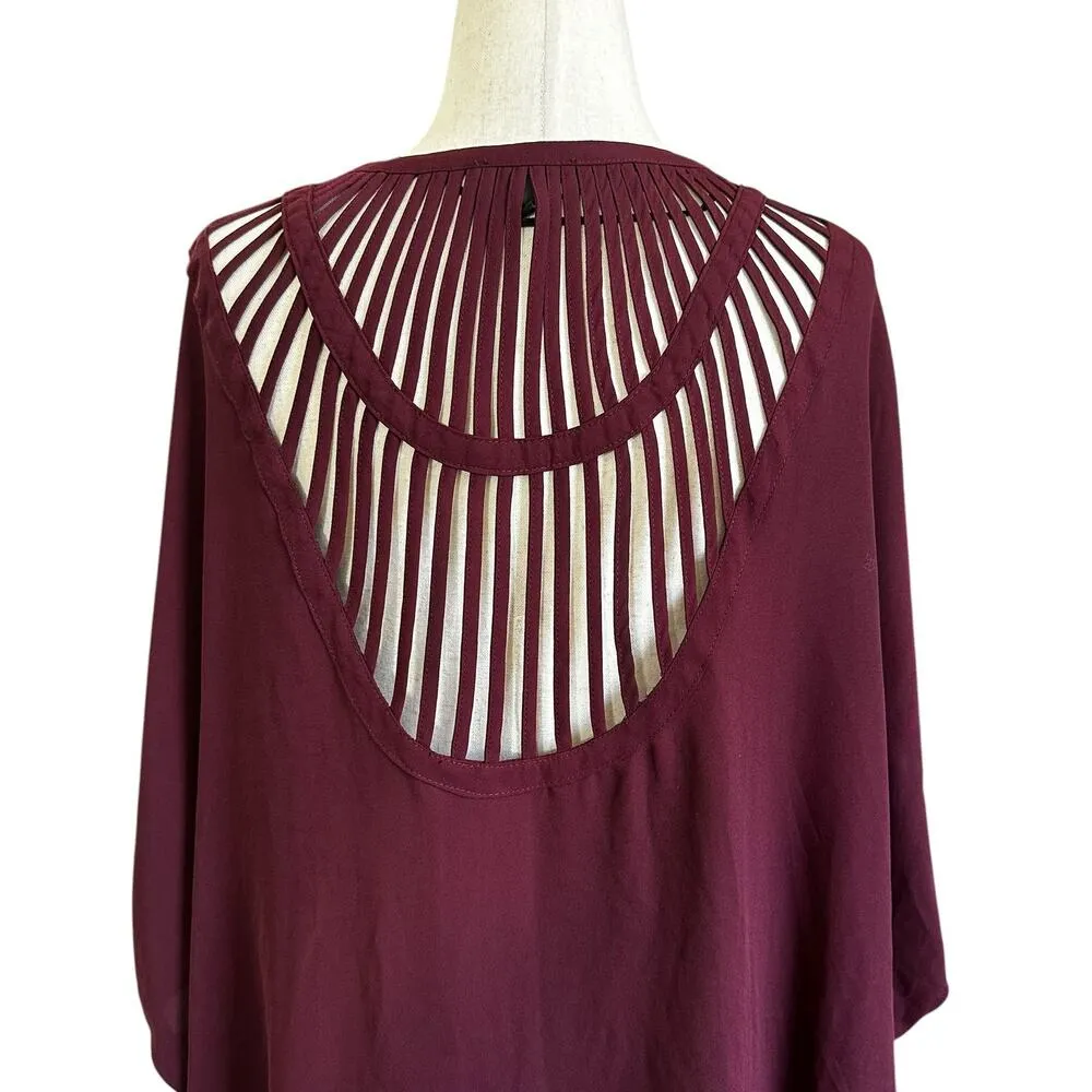 The Limited Maroon Kimono Cover Up Cardigan Women Size XS/S | 70-18 - Image 3